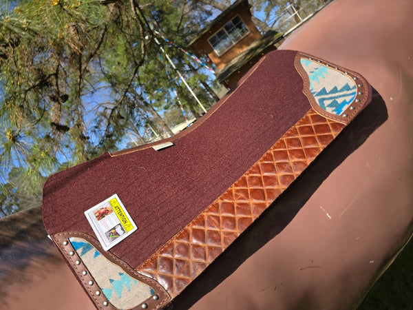 5 Star 30 x 30  7/8" Dark Chocolate "All Around" Wool Saddle Pad with Flex Fit