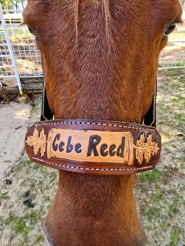 5 Star Oakleaf Name with Tooling halter