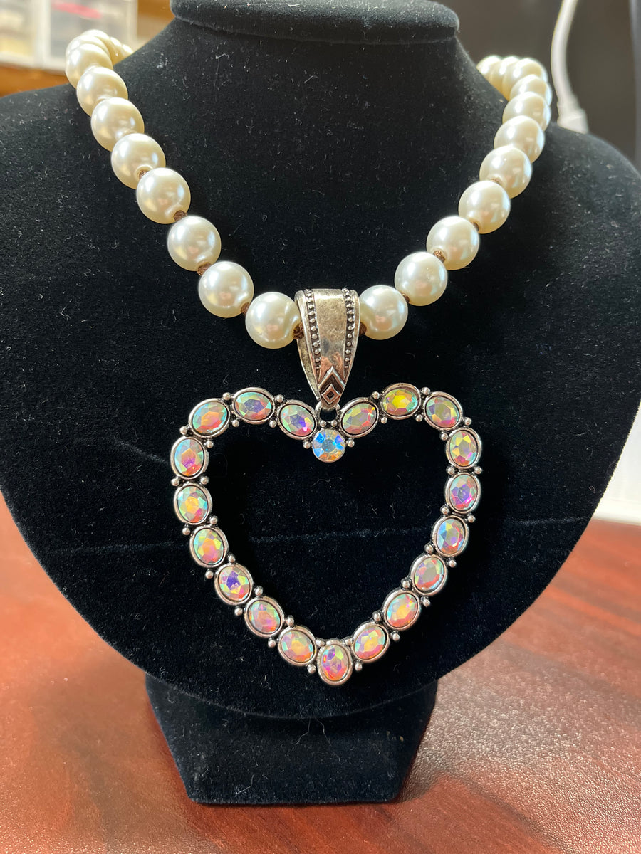 Heart Pearl Necklace – Josey Western Store
