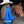 Load image into Gallery viewer, Pullover Button Up- Sapphire Blue Satin