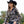 Load image into Gallery viewer, Quarter Zip Cadet (Black With Multi-Metallic Mid-Weight Jersey)