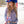 Load image into Gallery viewer, Pullover Button Up (Blue Iridescent Foil Stretch Jersey)