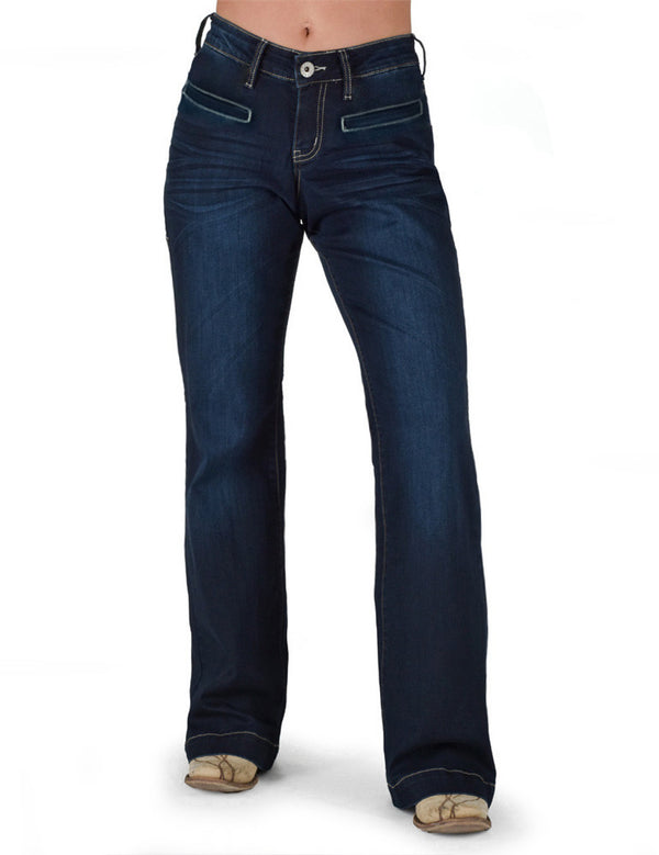 Cowgirl Tuff Boot Stitch Trousers
