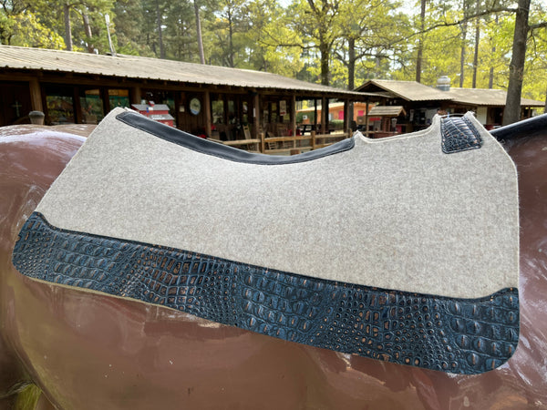 5 Star 30 x 30-  7/8" Natural with Blue Croc