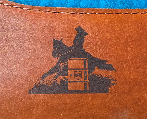 5 Star  7/8" Turquoise All Around 30x30 Wool Saddle Pad "Isaiah 40:30"
