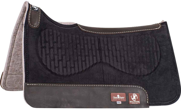 Classic Equine Suede Top Zone Saddle Pad