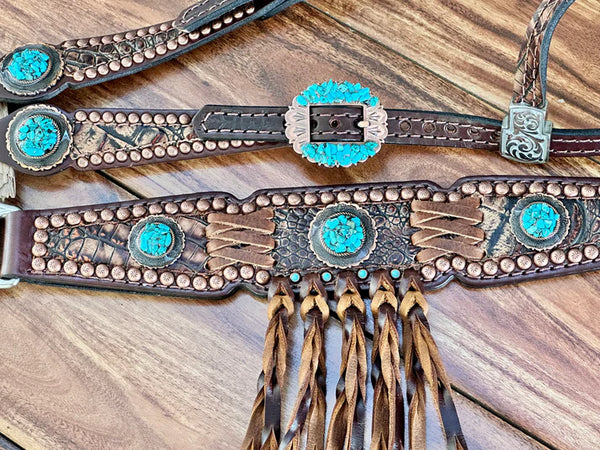 Brown Gator w/Beautiful Accents