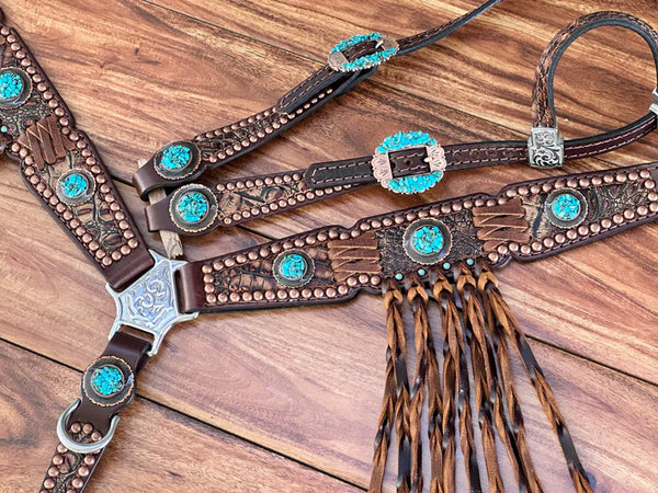 Brown Gator w/Beautiful Accents