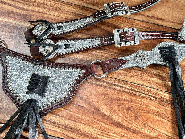 Chunky Silver Glitter w/Black