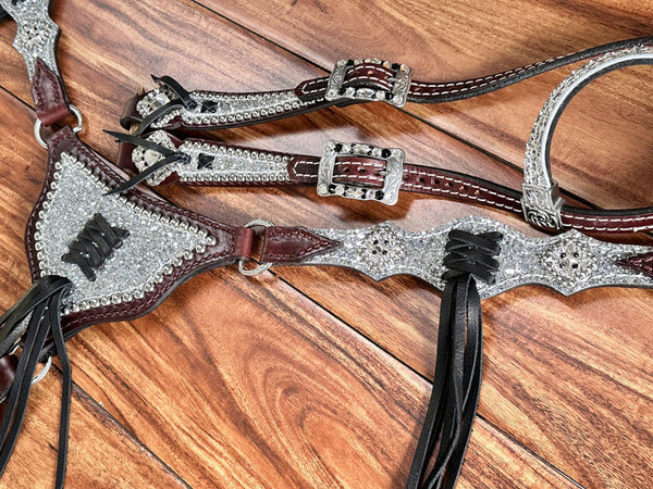 Chunky Silver Glitter w/Black