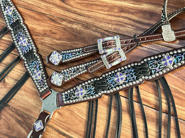 Multi Colored Cheetah w/Black