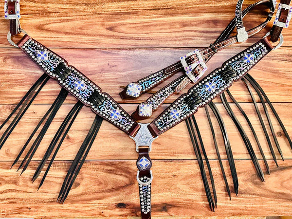 Multi Colored Cheetah w/Black