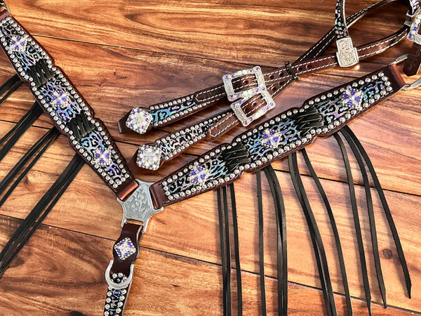 Multi Colored Cheetah w/Black