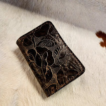 Double J Tooled leather Credit Card Holder