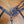 Load image into Gallery viewer, Rockin Wilson Shiny Blue Cheetah with Crosstitch