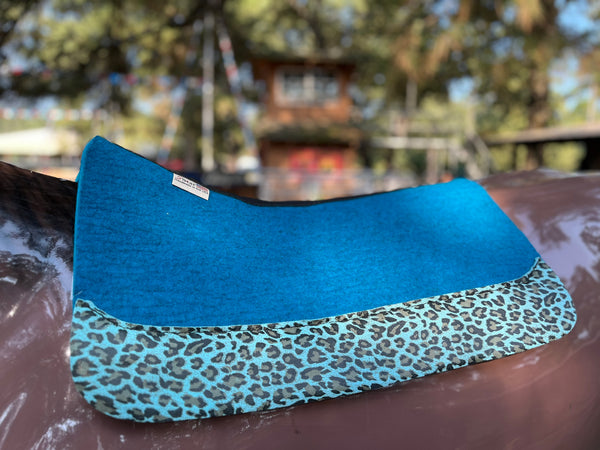 5 Star Turquoise 24x24 3/4" Pad with Caribbean Leopard