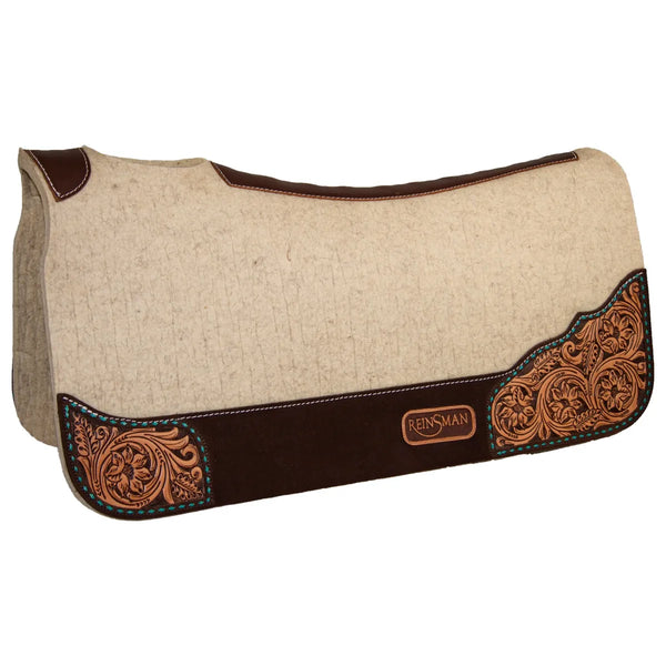Reinsman Apex Wool Pad with Custom Inlay Wear Leathers