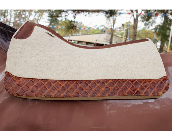 5 Star 30 x 30 Natural All Around Wool Saddle Pad with WITHER RELIEF