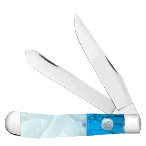 Pearl Agate Trapper Knife