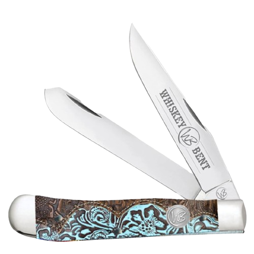Tooled Country Trapper Knife