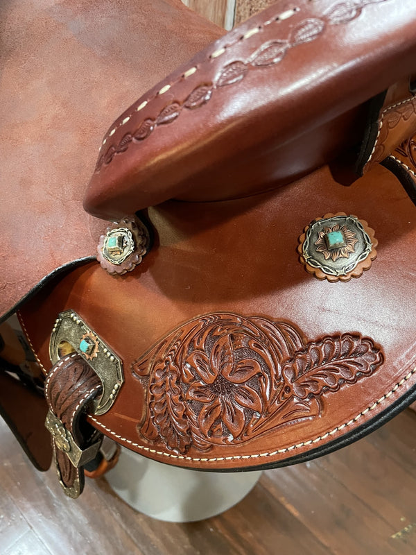 14" Josey Revolution Flex2 Barrel Saddle 202412240