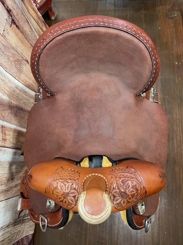 14" Josey Revolution Flex2 Barrel Saddle 202412240