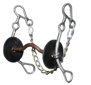 Reinsman Josey-Mitchell 2-Piece Twist Lifter Bit - 7 Inch Sweet Iron Twisted Mouthpiece