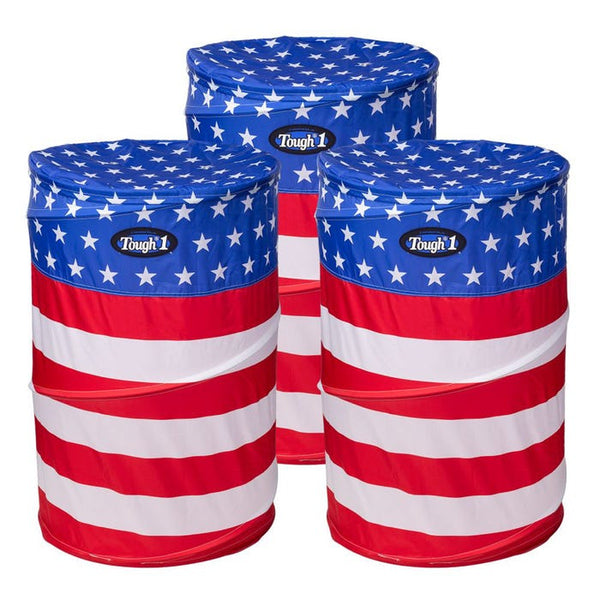 Tough 1 Perfect Turn Collapsible Barrel - Set of 3