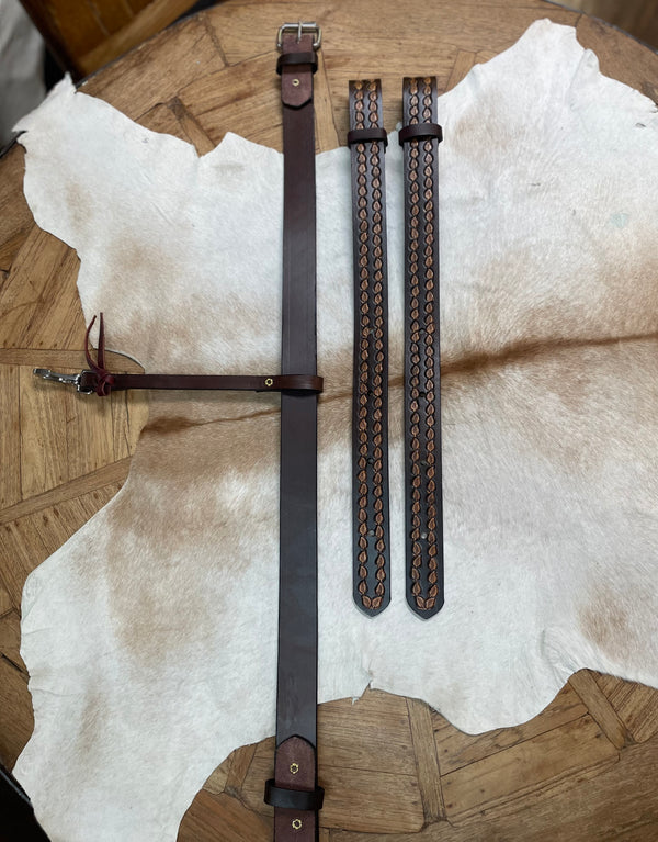 Rear Flank Cinch Assembly 1 1/2" w/Sunflower Billets
