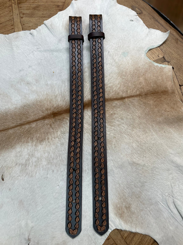Rear Flank Cinch Assembly 1 1/2" w/Sunflower Billets
