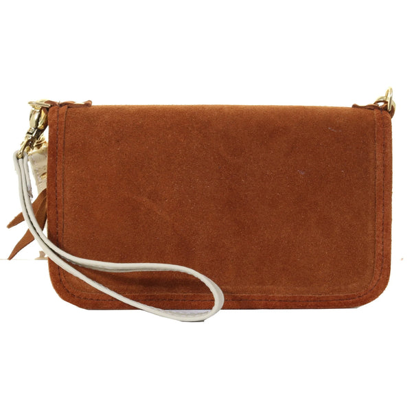 Toast Suede Clutch Organizer
