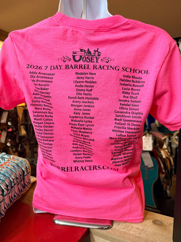 2026 BARREL RACING SCHOOL 1 T-SHIRT