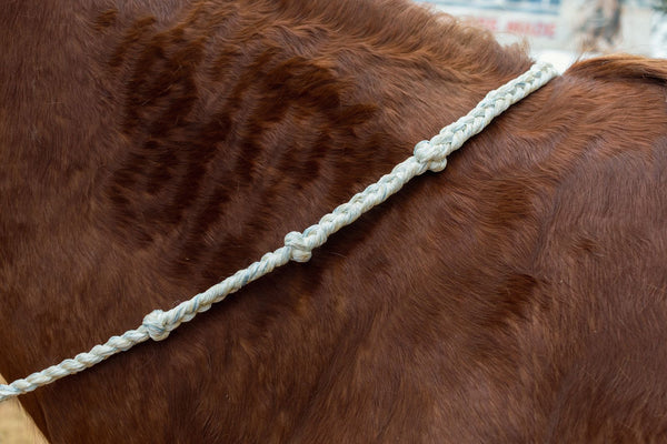 Jerry Beagley Rope Braided Reins w/ Knots