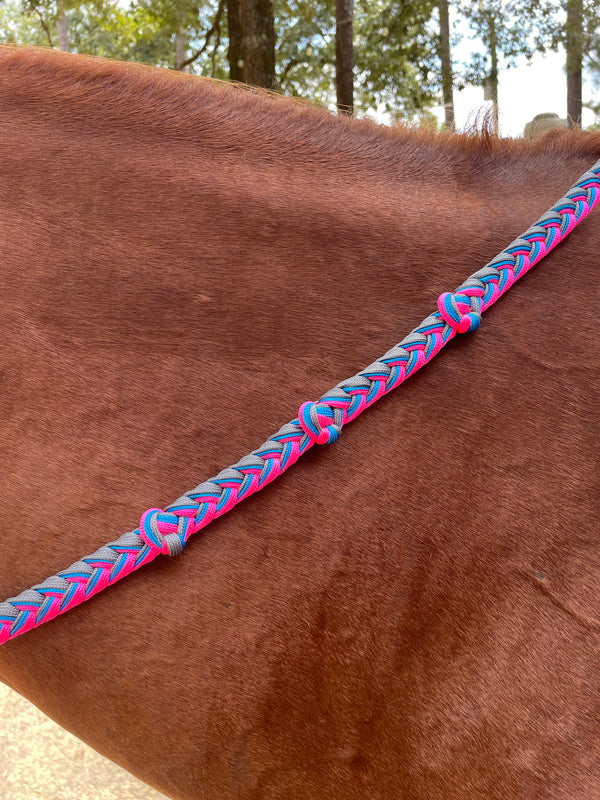 Josey Original Knotted Barrel Reins- 3 Color
