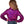 Load image into Gallery viewer, YOUTH Hot Pink &amp; Black Iridescent Metallic Stretch Lightweight Pullover
