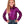 Load image into Gallery viewer, YOUTH Hot Pink &amp; Black Iridescent Metallic Stretch Lightweight Pullover
