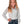 Load image into Gallery viewer, YOUTH White &amp; Silver Iridescent Metallic Stretch Lightweight Pullover

