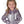 Load image into Gallery viewer, Girls Pullover Button Up (Lilac With Silver Foil Heart and Stars Lightweight Stretch Jersey)
