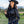 Load image into Gallery viewer, Black Satin Pullover Button Up in low stretch medium weight
