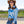 Load image into Gallery viewer, Brown &amp; Sky Blue Satin with embroidered bootstitch and pearl snaps Pullover Button Up
