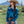 Load image into Gallery viewer, Dark Teal &amp; Mint Satin Pullover Button Up with BootStitch Embroidery &amp; pearl snaps
