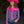 Load image into Gallery viewer, Pullover Button Up (Hot Pink Satin &amp; Navy Paisley Medium Weight and Medium Stretch
