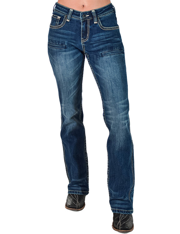 Cowgirl Tuff Never Give Up Boot Cut