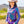 Load image into Gallery viewer, Cowgirl Tuff Purple &amp; Teal Foil Metallic Pullover Button Up Lightweight &amp; Medium Stretch
