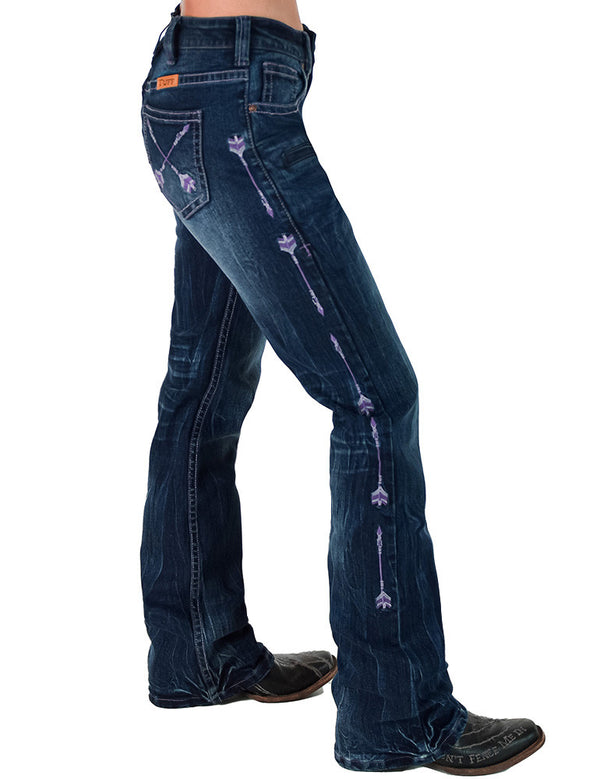 Cowgirl Tuff Purple Arrow Jeans