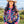 Load image into Gallery viewer, NAVY &amp; WATERMELON FLORAL JERSEY  PULLOVER BUTTON UP
