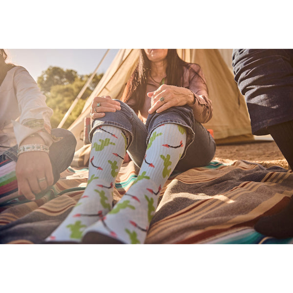 Cowboy Compass Performance Boot Socks