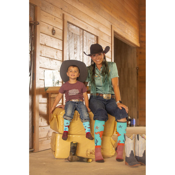Kids Sunset Rodeo Socks