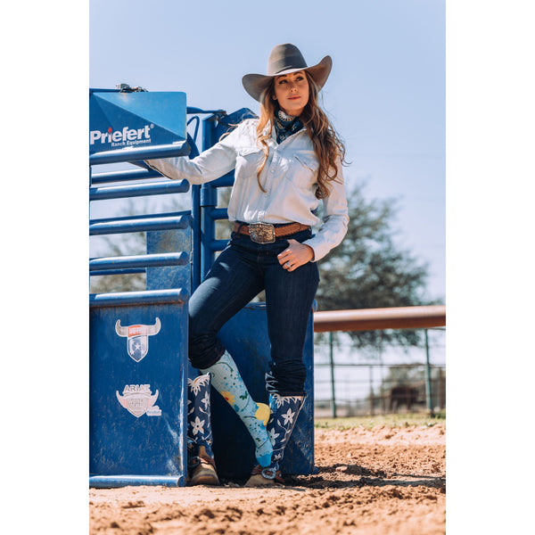Cowgirl Buckaroo Performance Boot Socks