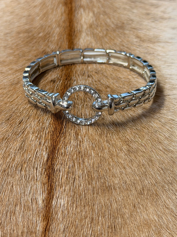 Crystal Halo Link Bracelet